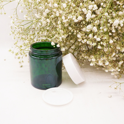 30g 50g 100g cosmetic thick base original green cream jar for skin care package