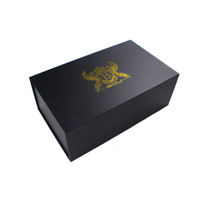 New Arrival Black Color 2022 Handmade Luxury Hard Folding Magnetic Shoe Box With Custom Logo