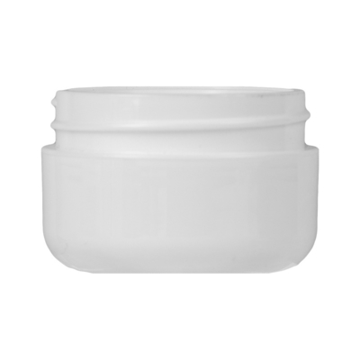 Personal Care Plastic Jars , White Wall Straight Double Sided Polypropylene Jars Use To Hold Many Face And Body Care Products