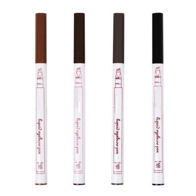 Waterproof 4 Slanted Brow Pen Best Logo Precise Custom Private Label Vegan Slim Brow Pencil