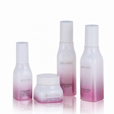 Eco-friendly Recyclable 40ml 100ml 120ml 150ml 50g 150g Empty Opal Glass Bottles With Pumps