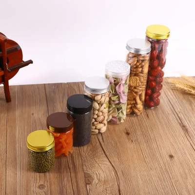 Cheap hot sale cosmetic plastic package jar storage plastic jar, clear plastic jars with lids