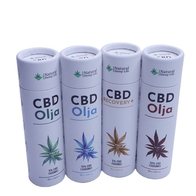 Recyclable Custom Exquisite Design Customized UV Printing Glass Bottle Paper Can Container Paper Tube Candy Gift Eco - Friendly Packaging