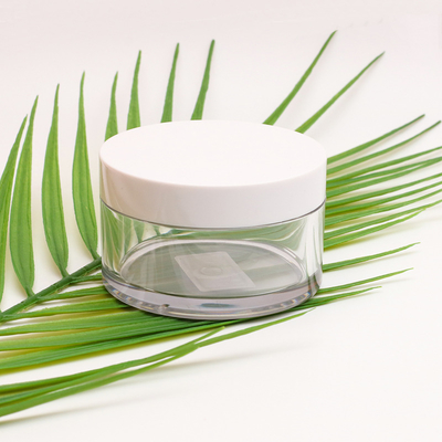 50g100g Eco-friendly Recyclable Round Cosmetic Clear Jar PETG Container 50g100g Empty Plastic Skin Care Cream Jar
