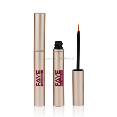 Cosmetics Rose Gold Pink Color Luxury Eyelash Serum Tube Mascara Package Empty Aluminum Bottle