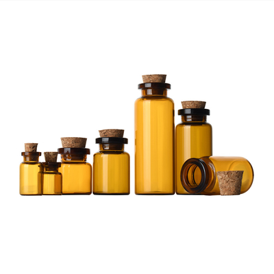 10ml Cosmetic 15ml 20ml Mini Bottles With Cor Lids Wishing Message Glass Bottles Pudding Vials Glass Jar With Cork Wooden Stopper Label