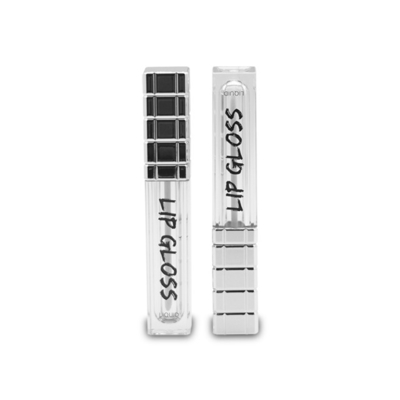 Eco-friendly Good Quality Empty Square Shape Plastic Lipstick Container Lip Gloss Tubes With Magic Wands